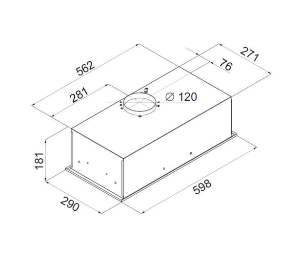 VDB BOX Glass Black 60 - 1439126 - zdjęcie 2
